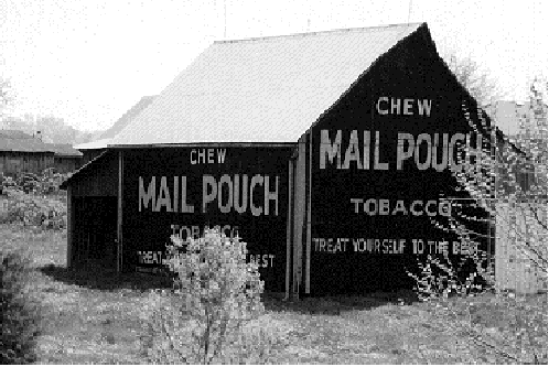 Chew Mail Pouch Tobacco painted barn